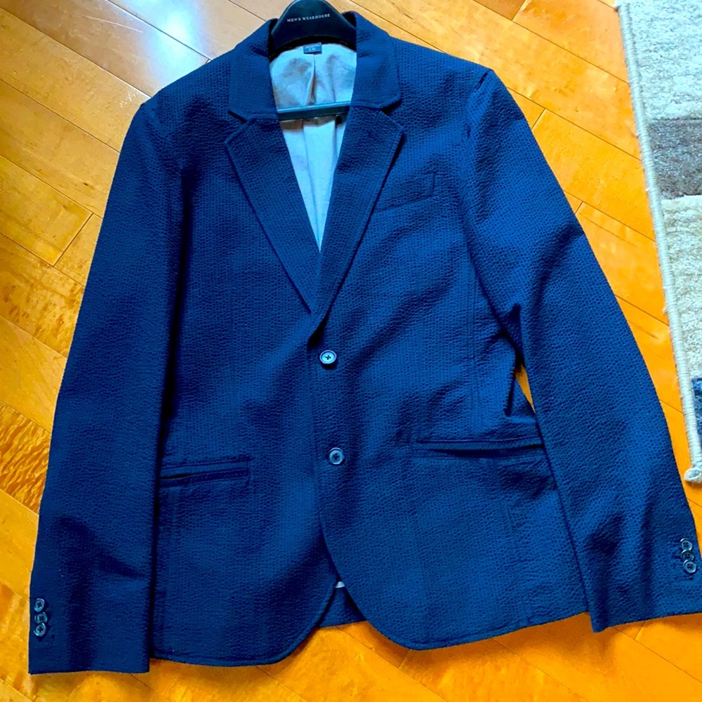 Seersucker suit jacket from Armani exchange